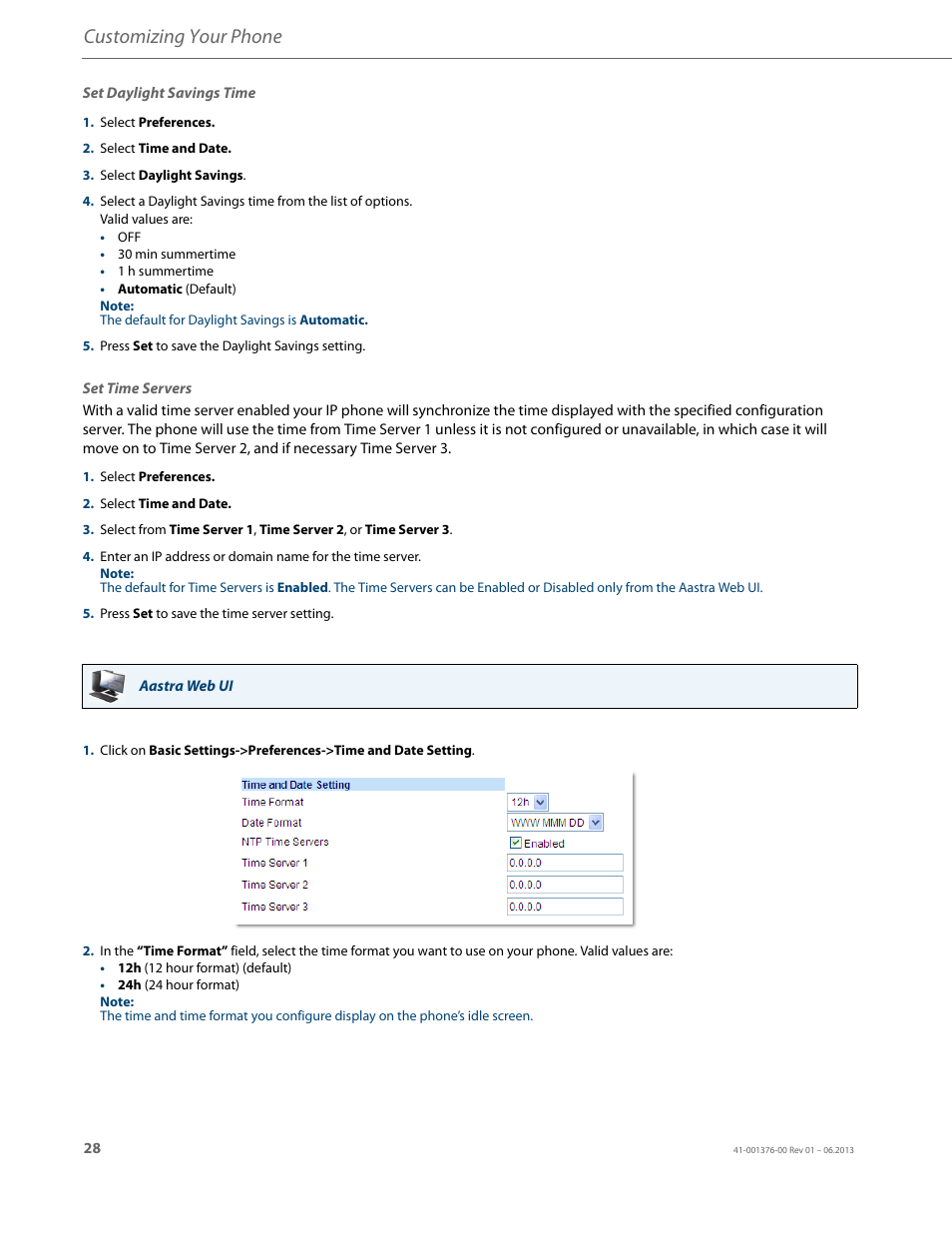 Customizing your phone | AASTRA 6730i (Version 3.2) User Guide EN User Manual | Page 34 / 185
