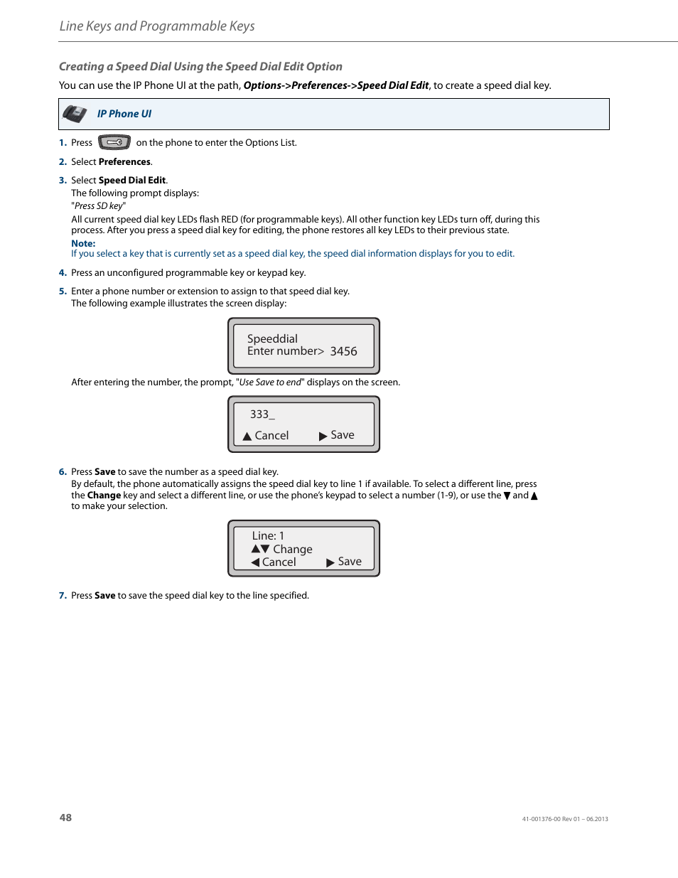 Line keys and programmable keys | AASTRA 6730i (Version 3.2) User Guide EN User Manual | Page 54 / 185