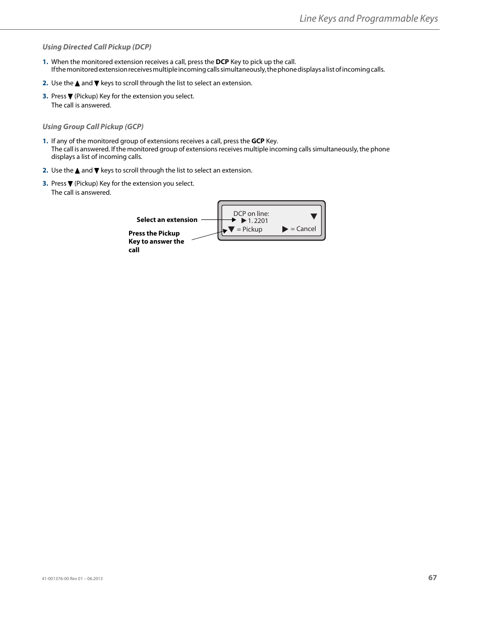 Line keys and programmable keys | AASTRA 6730i (Version 3.2) User Guide EN User Manual | Page 73 / 185