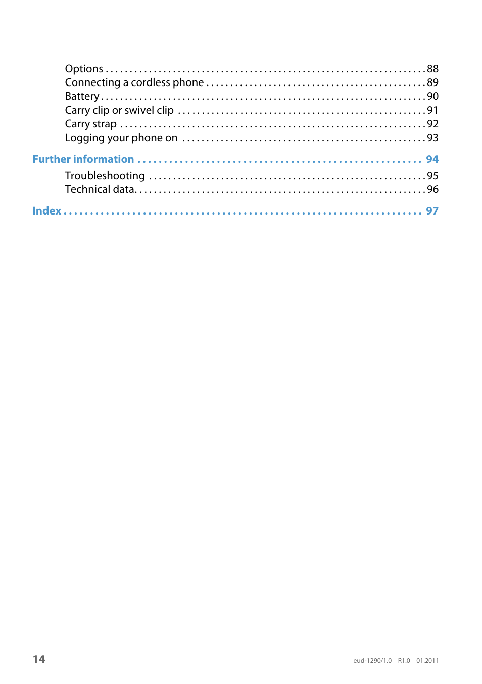 AASTRA 610d for Aastra 400 User Manual EN User Manual | Page 14 / 100