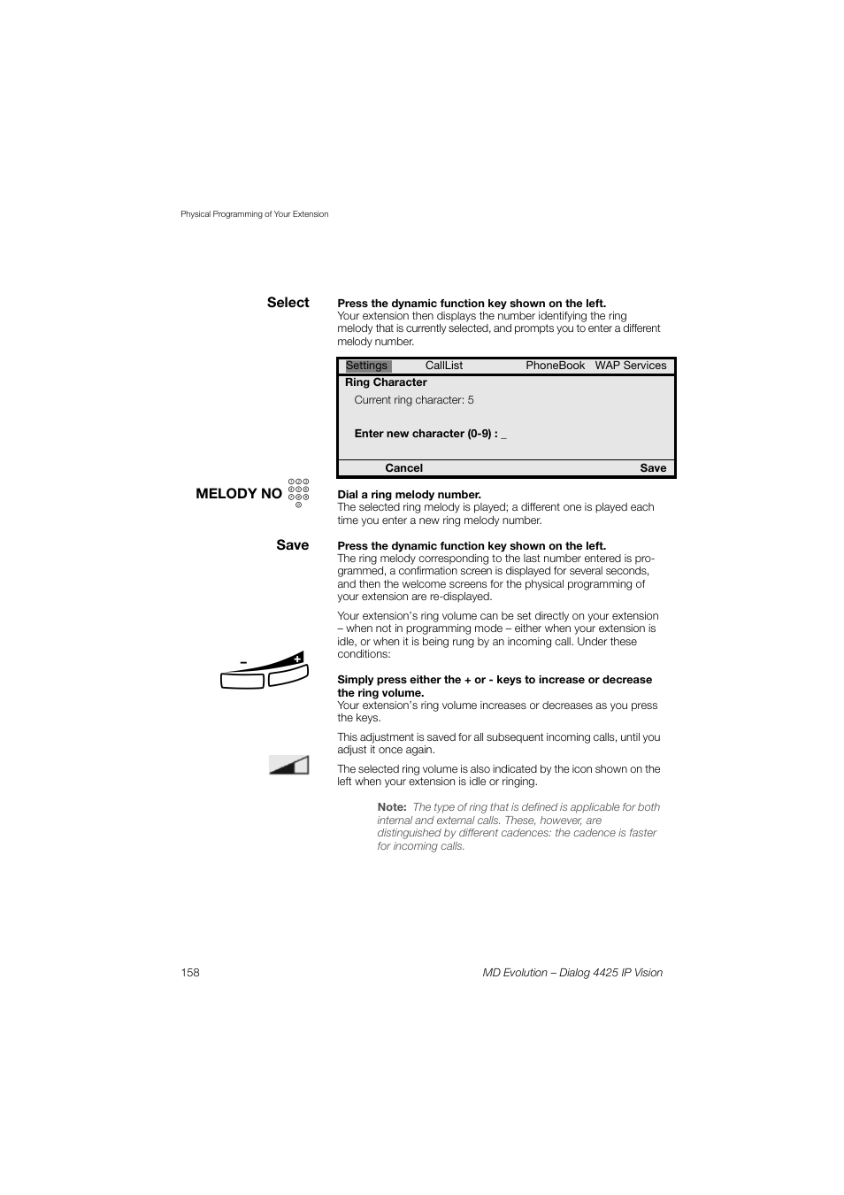 AASTRA 4425 IP Vision for MD Evolution User Guide User Manual | Page 158 / 224