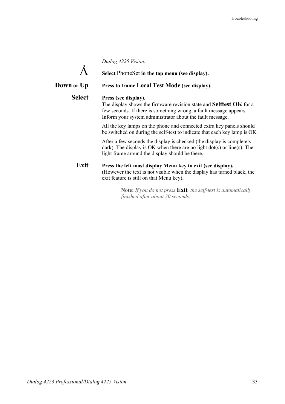 AASTRA 4225 for MX-ONE Telephony Switch User Manual | Page 133 / 139