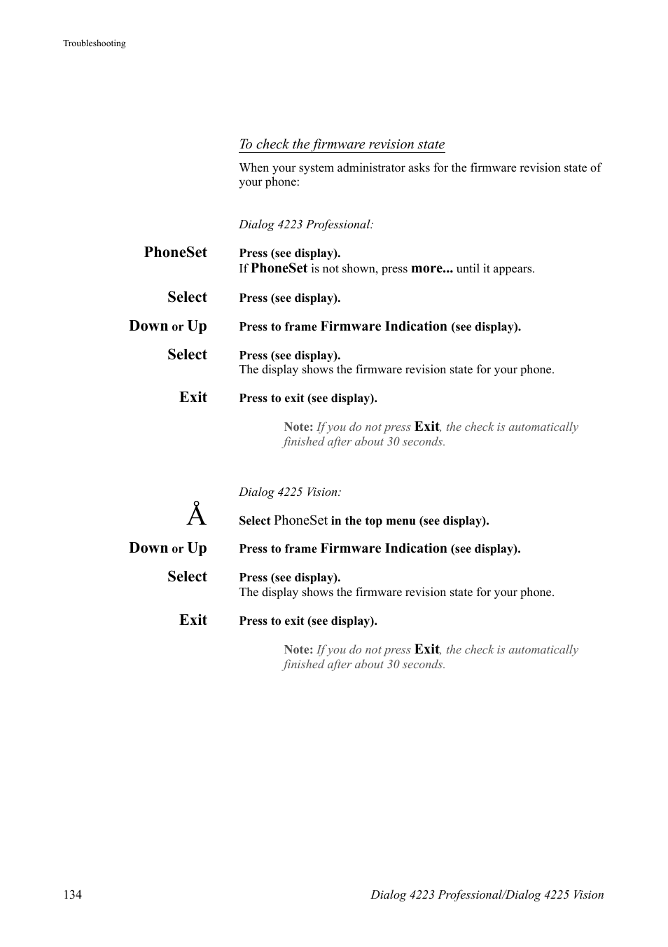 AASTRA 4225 for MX-ONE Telephony Switch User Manual | Page 134 / 139