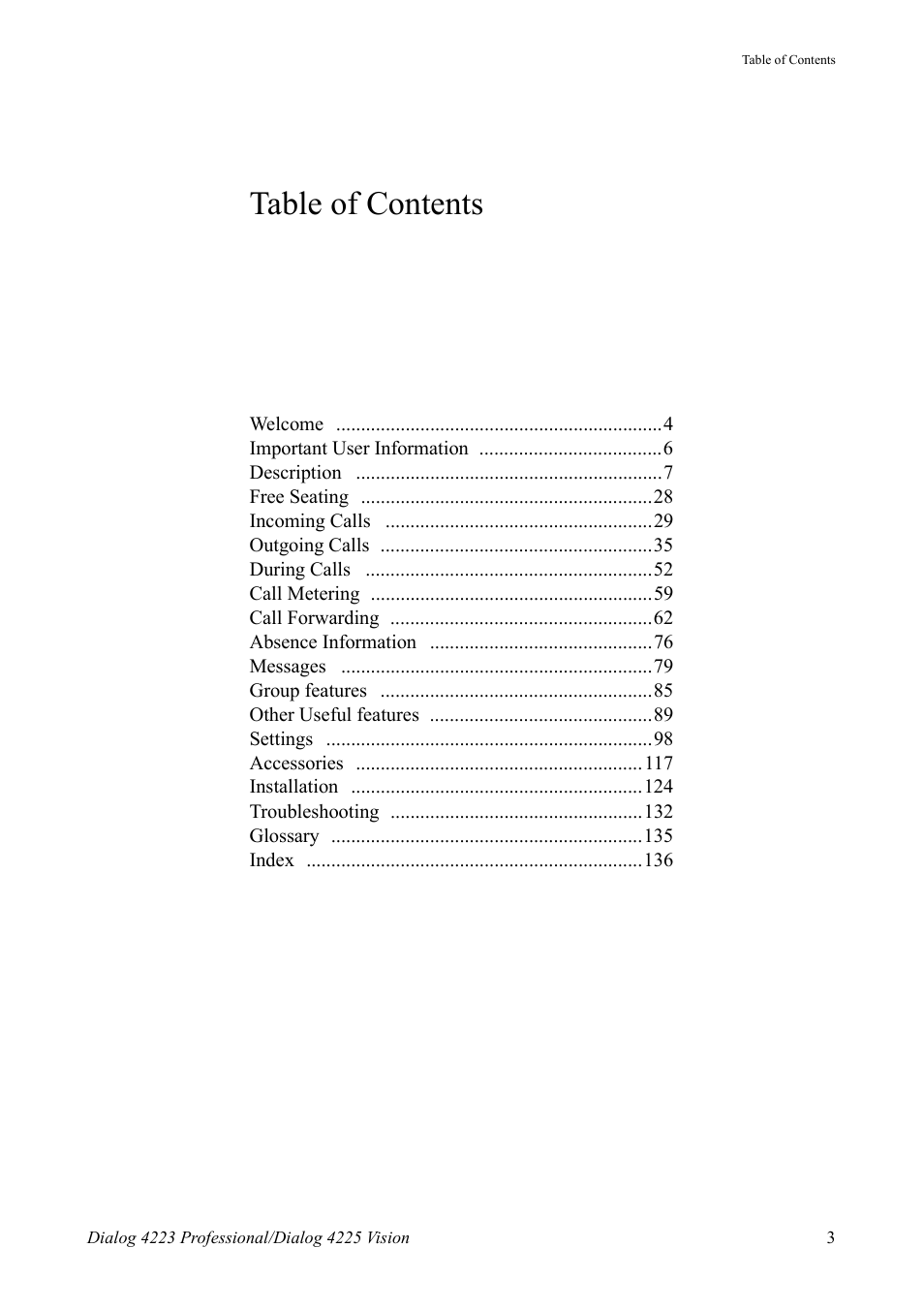 AASTRA 4225 for MX-ONE Telephony Switch User Manual | Page 3 / 139