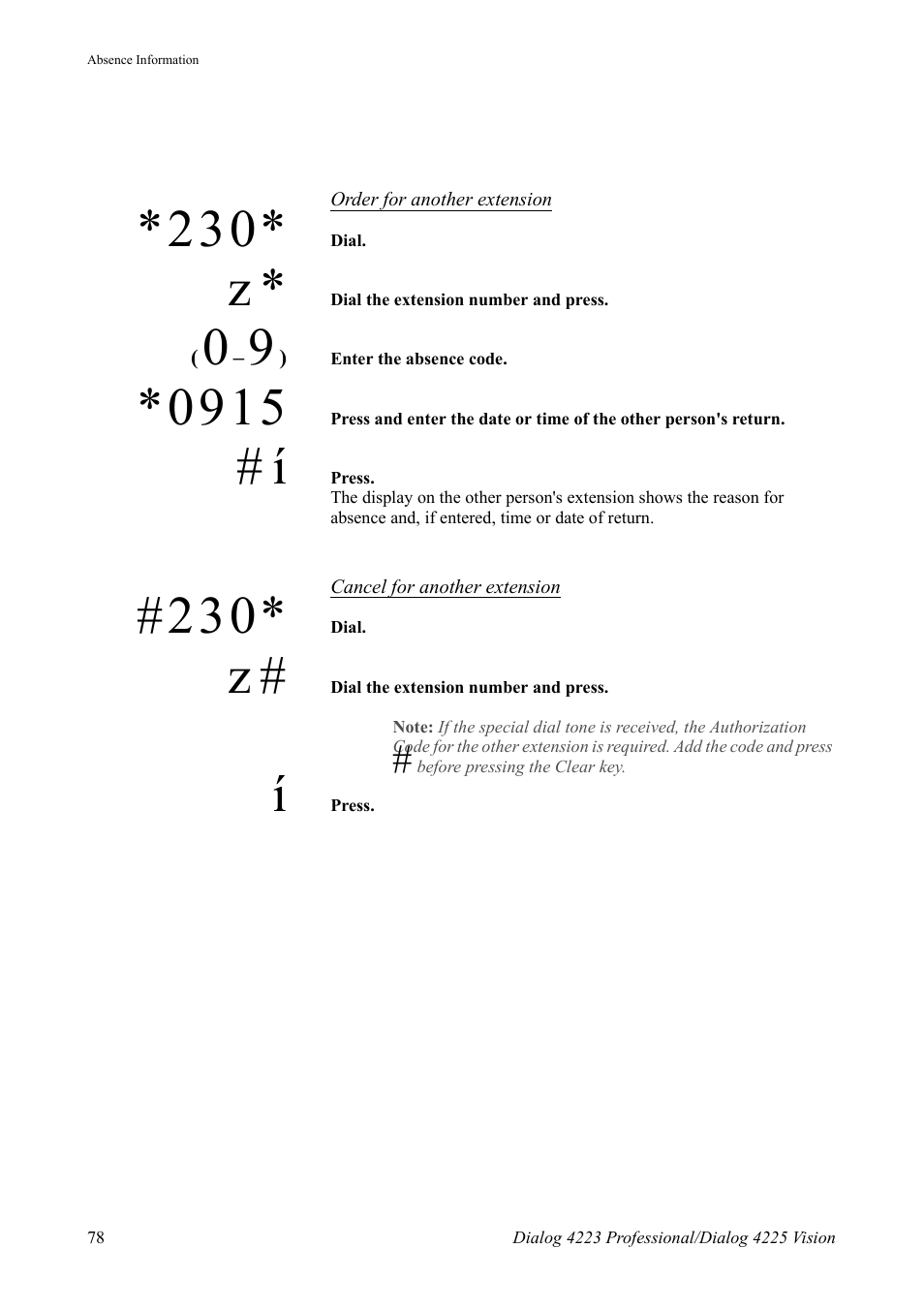 AASTRA 4225 for MX-ONE Telephony Switch User Manual | Page 78 / 139