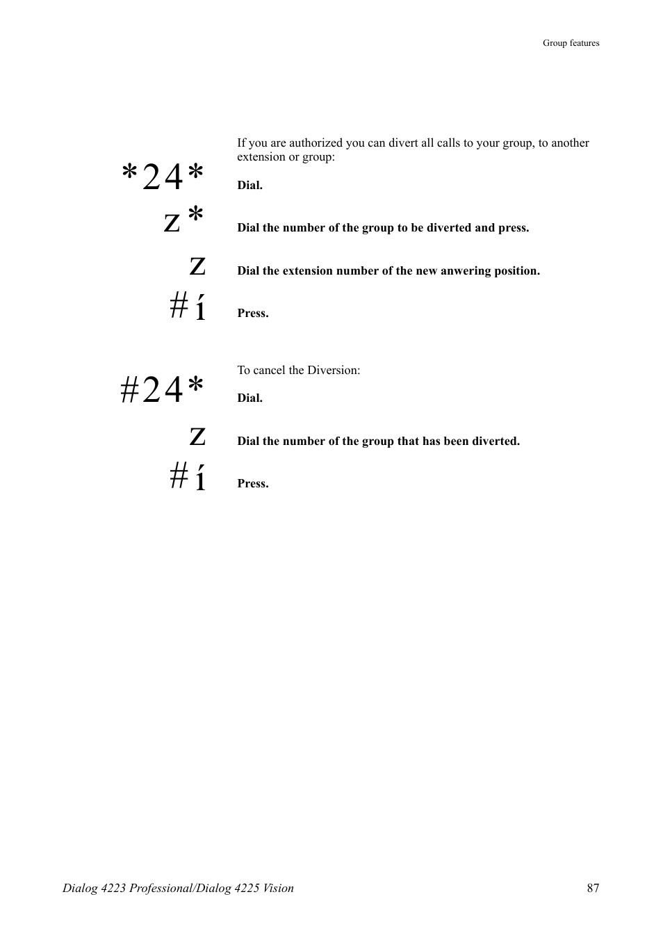AASTRA 4225 for MX-ONE Telephony Switch User Manual | Page 87 / 139