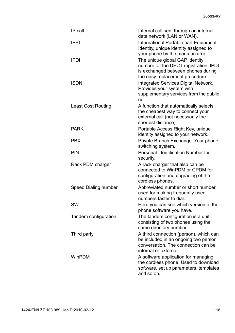AASTRA DT4x3 for MX-ONE User Guide EN User Manual | Page 118 / 120