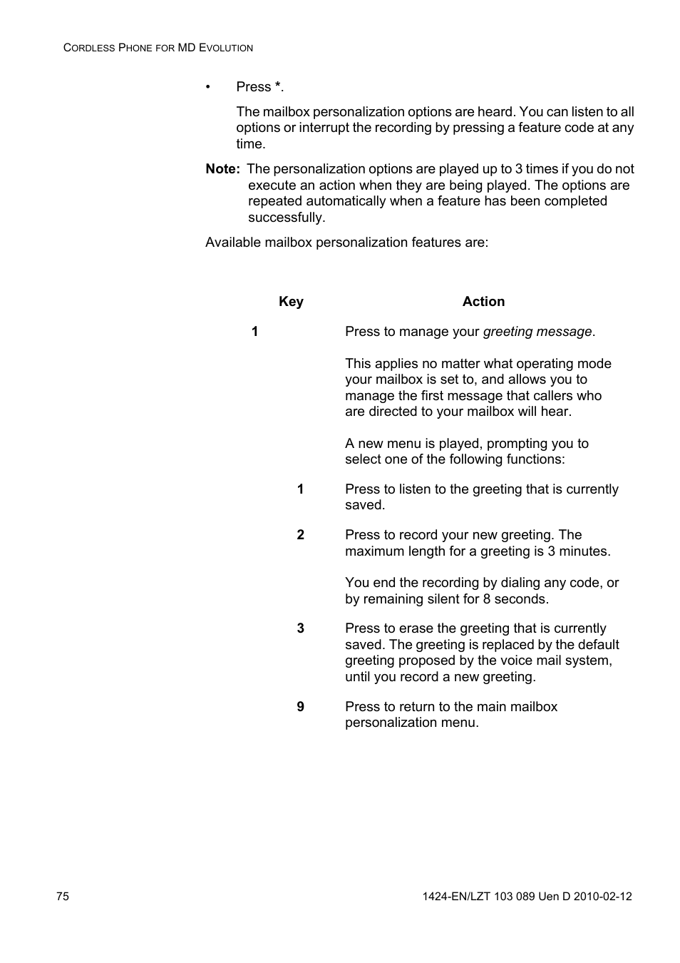 AASTRA DT4x3 for MX-ONE User Guide EN User Manual | Page 75 / 120