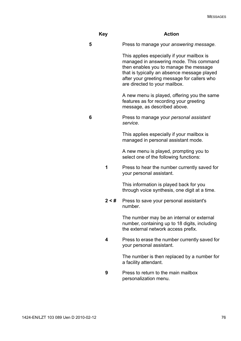 AASTRA DT4x3 for MX-ONE User Guide EN User Manual | Page 76 / 120
