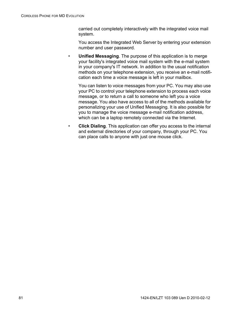 AASTRA DT4x3 for MX-ONE User Guide EN User Manual | Page 81 / 120