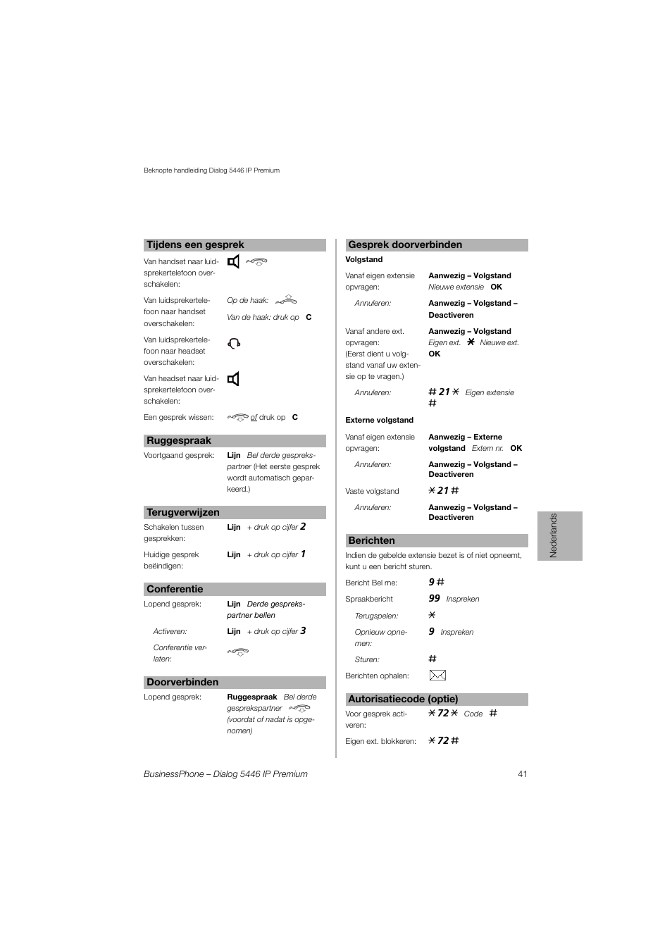 AASTRA 7446ip (5446ip) for BusinessPhone Quick Reference Guide User Manual | Page 40 / 58