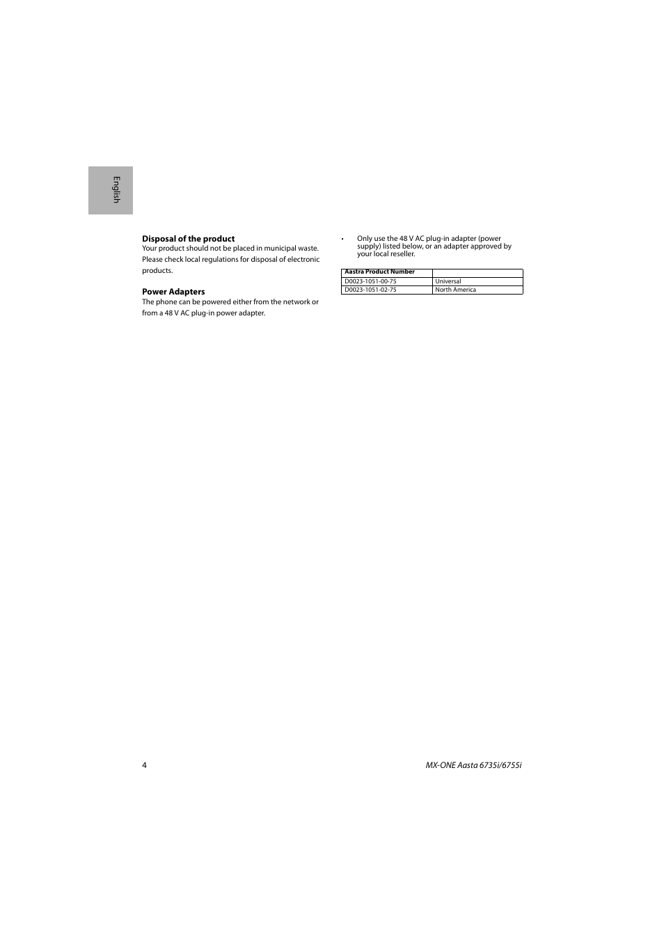 AASTRA 6755i for MX-ONE Quick Reference Guide EN User Manual | Page 4 / 18