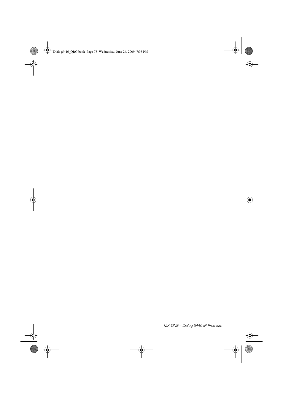 Quick reference guide dialog 5446 ip premium | AASTRA 7446ip (5446ip) for MX-ONE Quick Reference Guide User Manual | Page 78 / 80