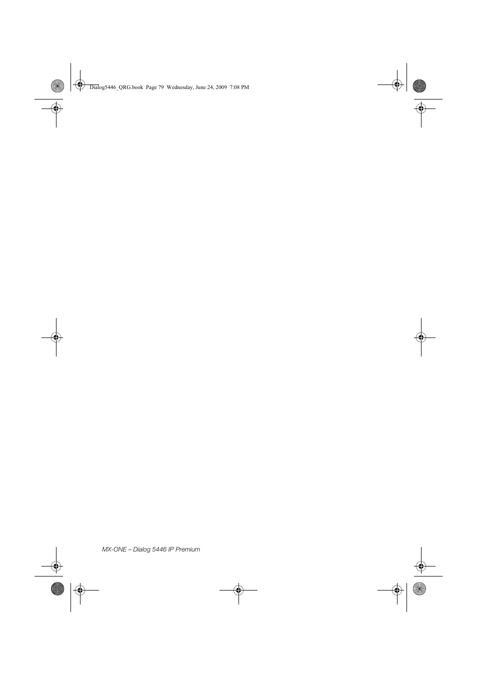 AASTRA 7446ip (5446ip) for MX-ONE Quick Reference Guide User Manual | Page 79 / 80