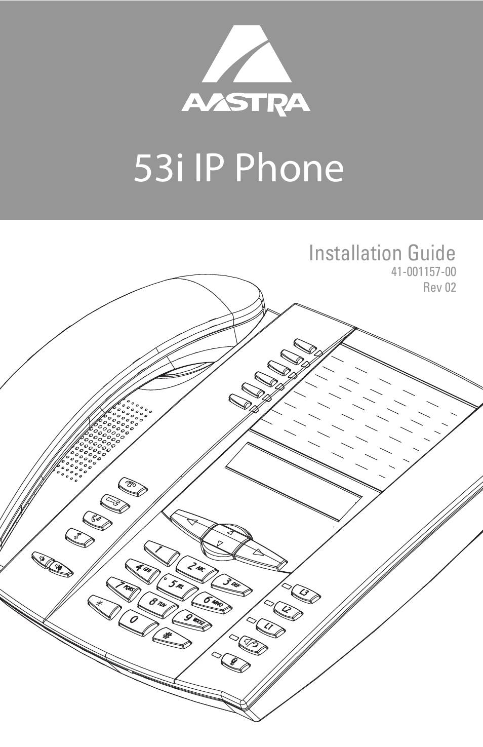 AASTRA 6753i Installation Guide EN User Manual | 42 pages