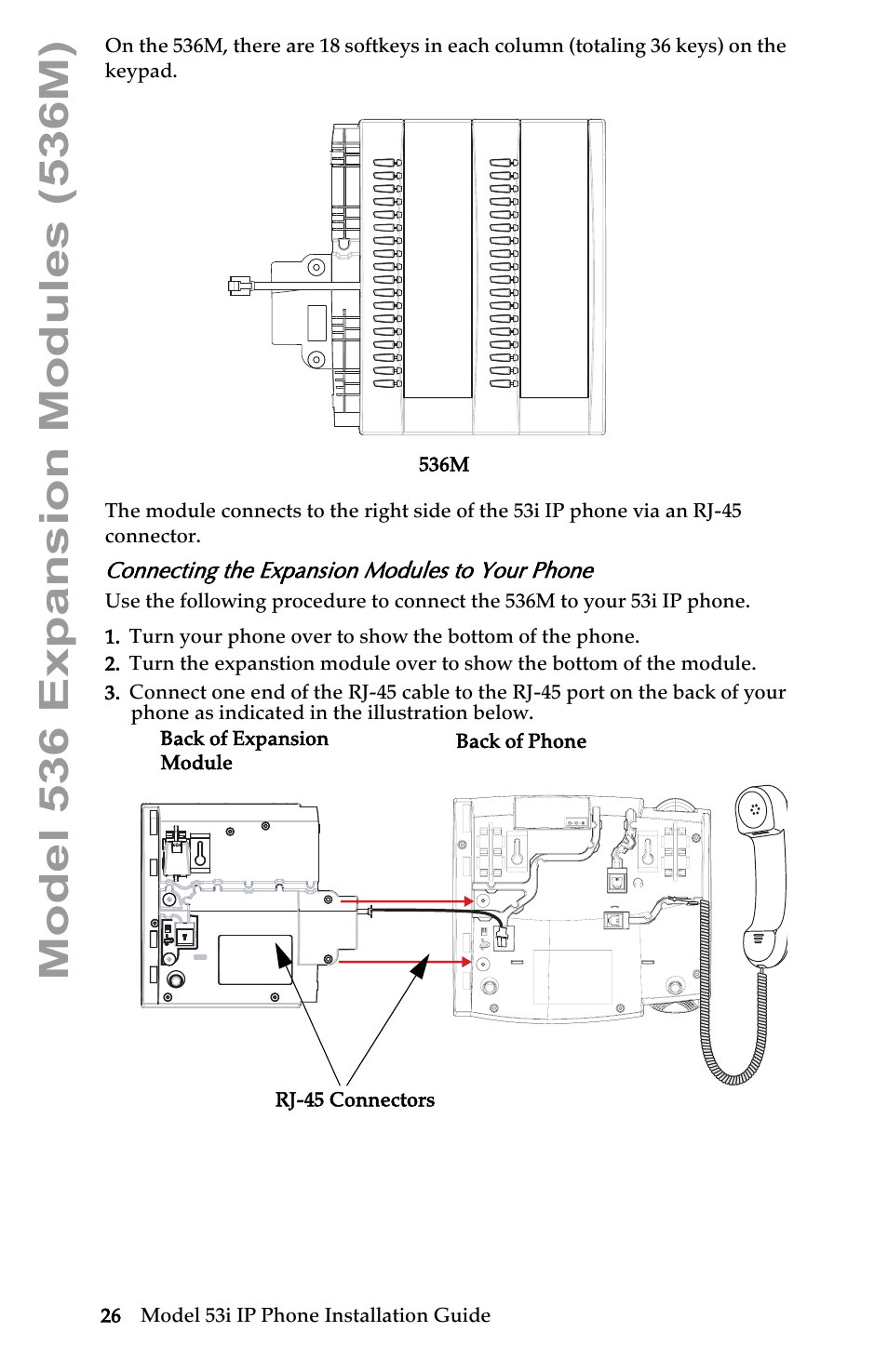 Connecting the expansion modules to your phone | AASTRA 6753i Installation Guide EN User Manual | Page 32 / 42