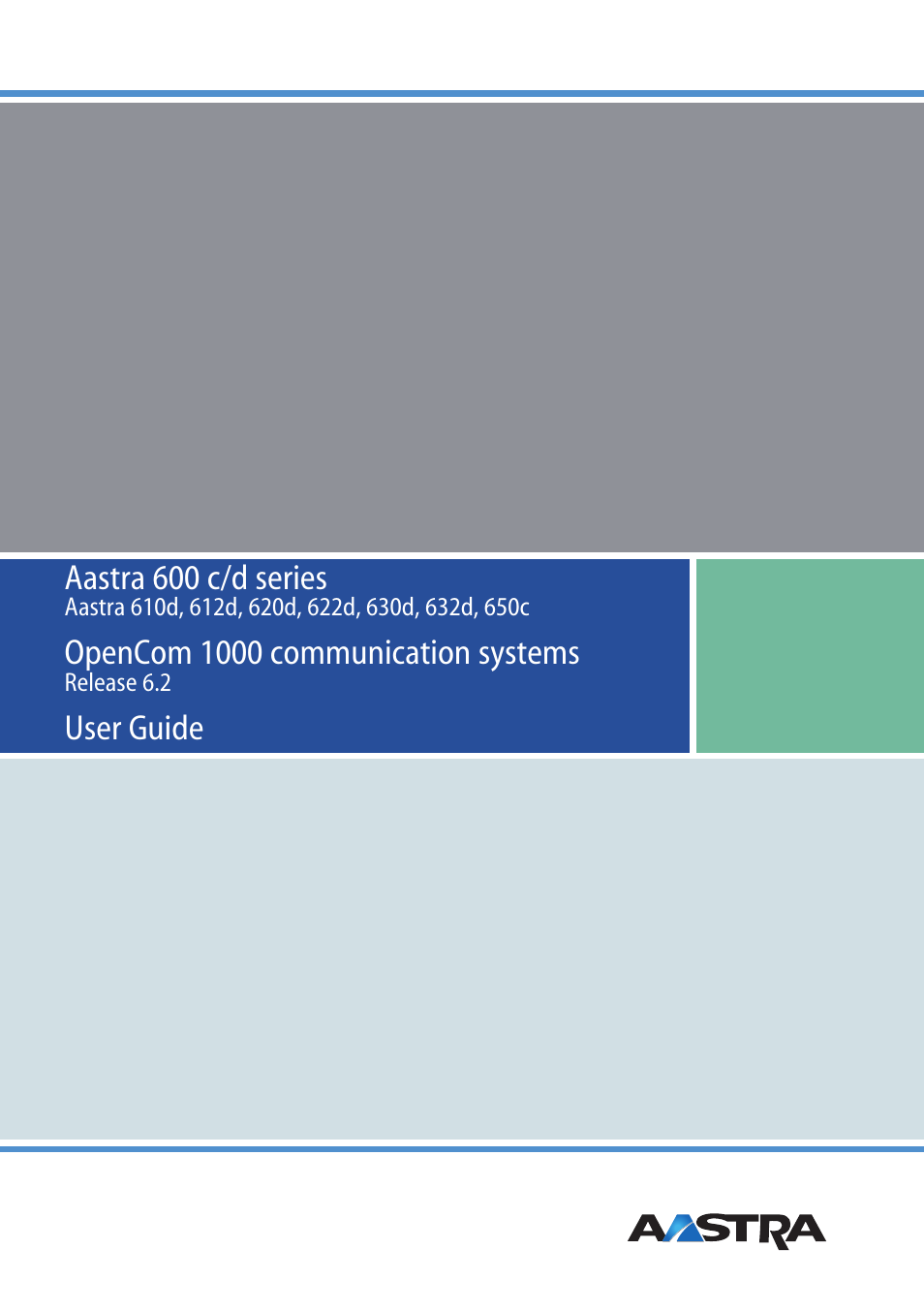 AASTRA 600c_d for OpenCom 1000 User Guide EN User Manual | 132 pages