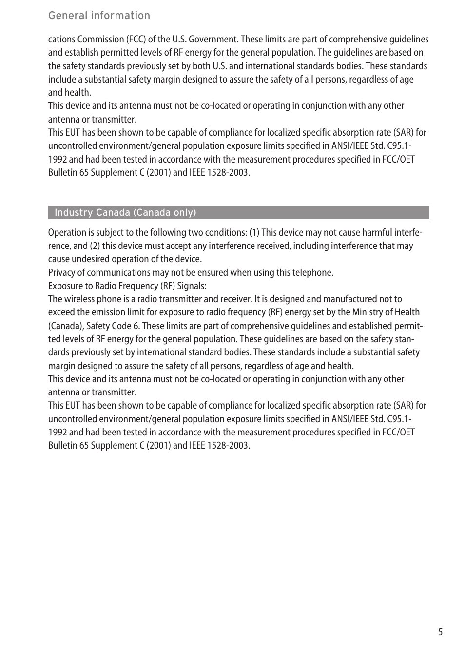 Industry canada (canada only) | AASTRA 600c_d for OpenCom 1000 User Guide EN User Manual | Page 11 / 132