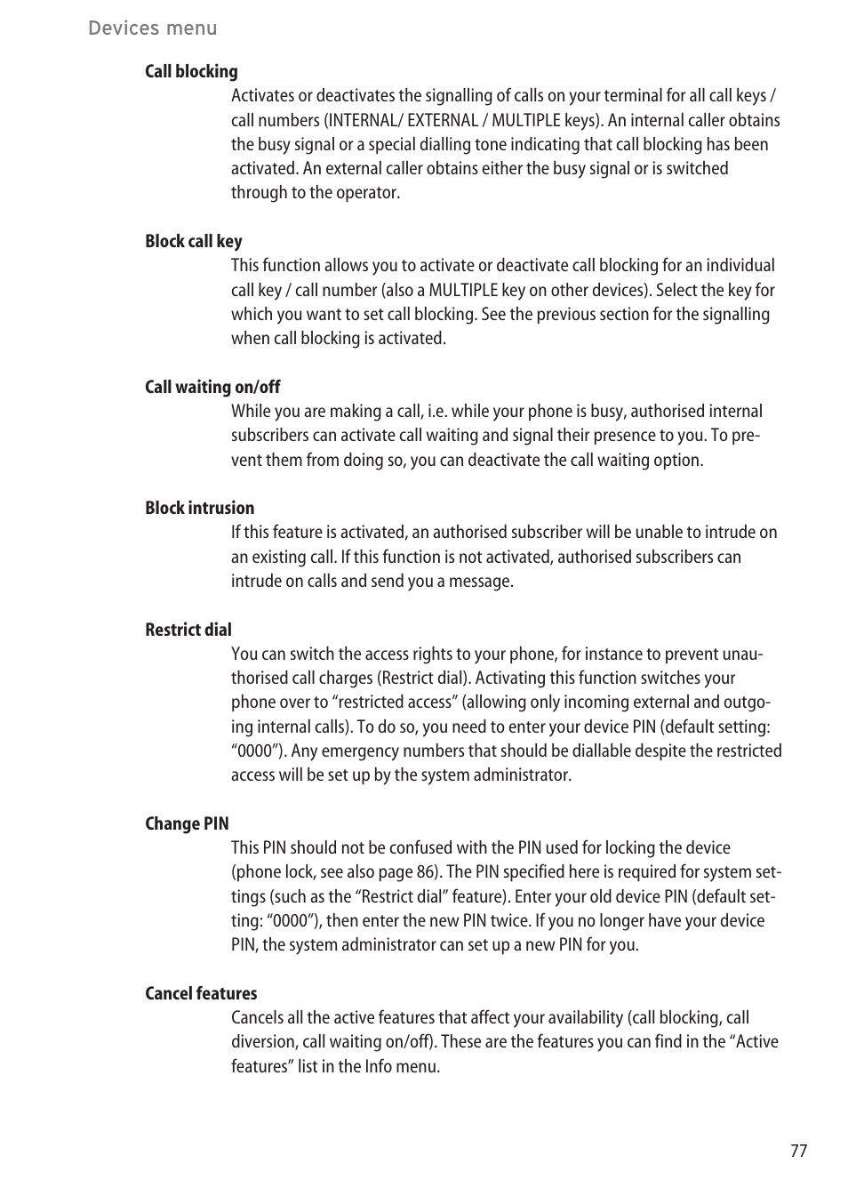 AASTRA 600c_d for OpenCom 1000 User Guide EN User Manual | Page 83 / 132