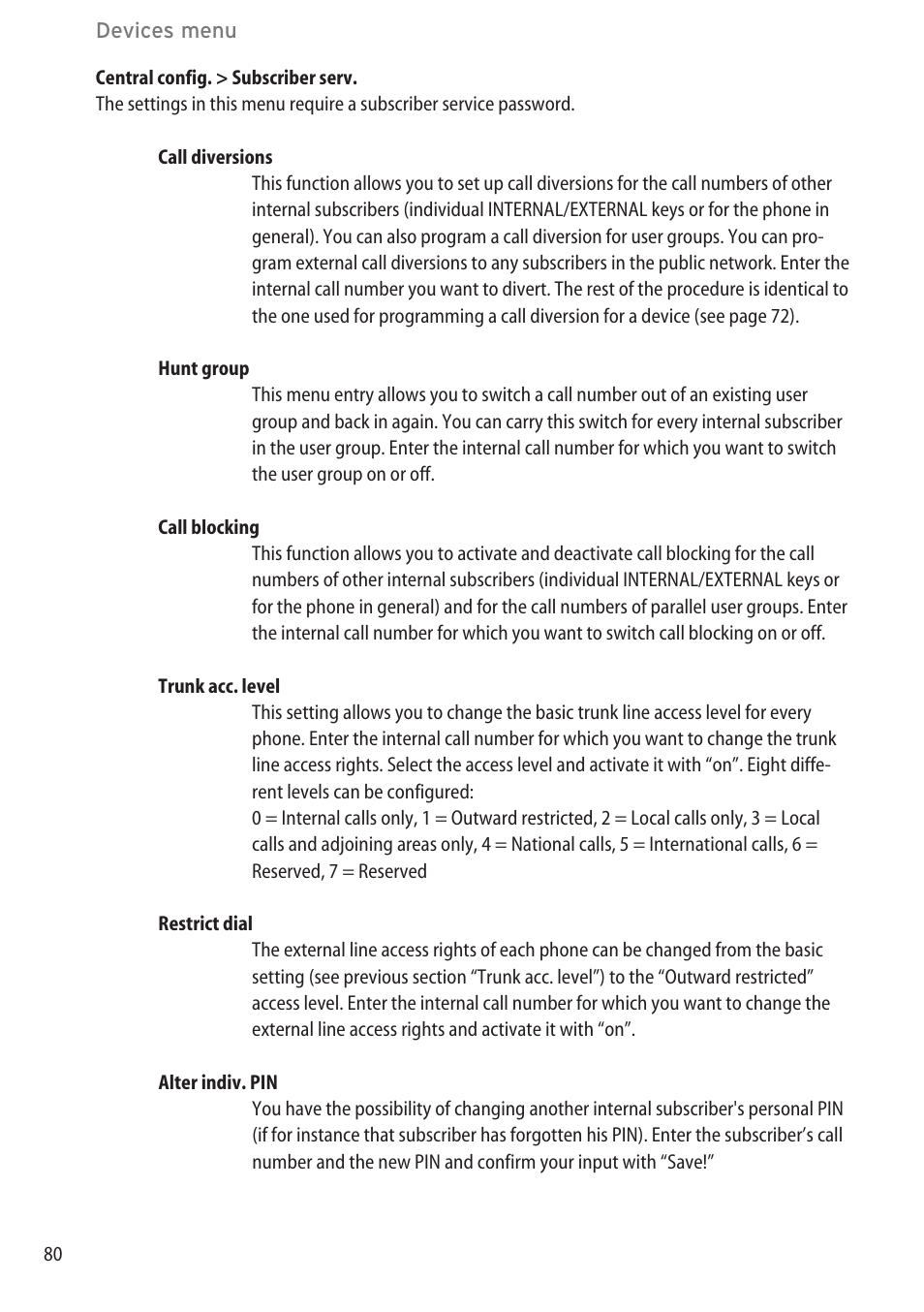 AASTRA 600c_d for OpenCom 1000 User Guide EN User Manual | Page 86 / 132