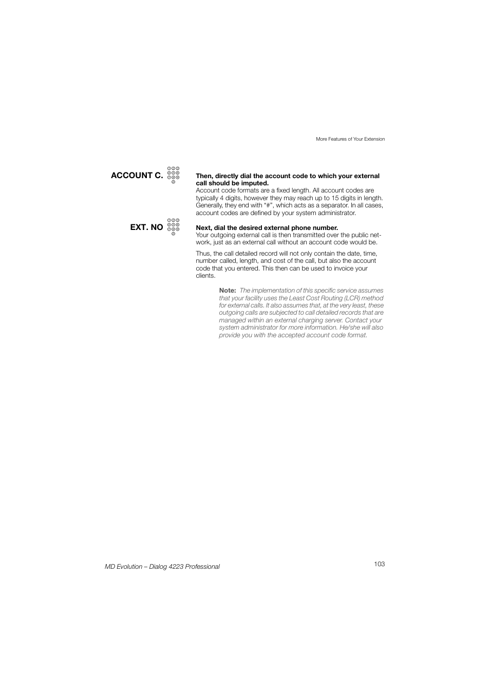 AASTRA 4223 Professional for MD Evolution User Guide User Manual | Page 103 / 165