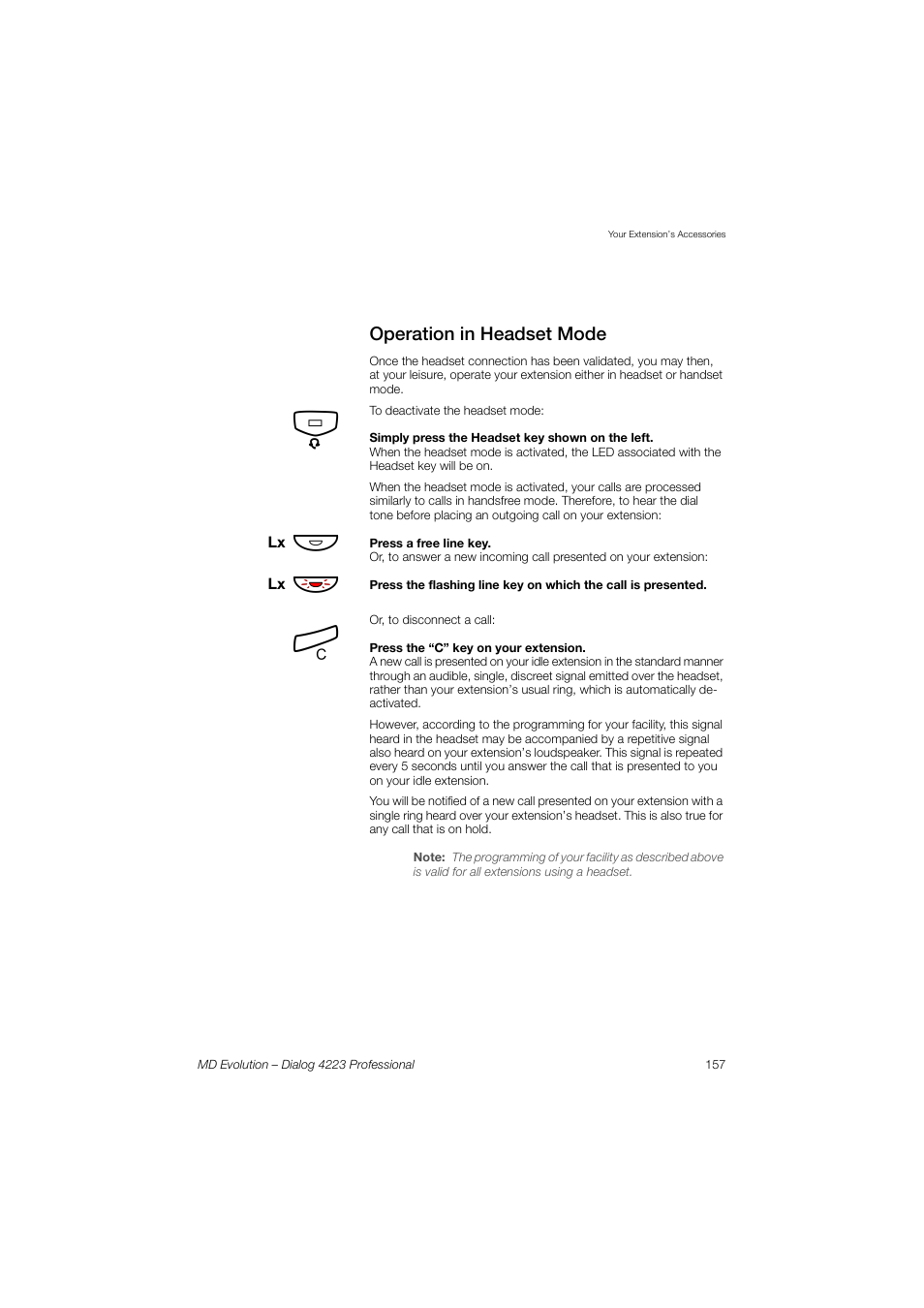 AASTRA 4223 Professional for MD Evolution User Guide User Manual | Page 156 / 165