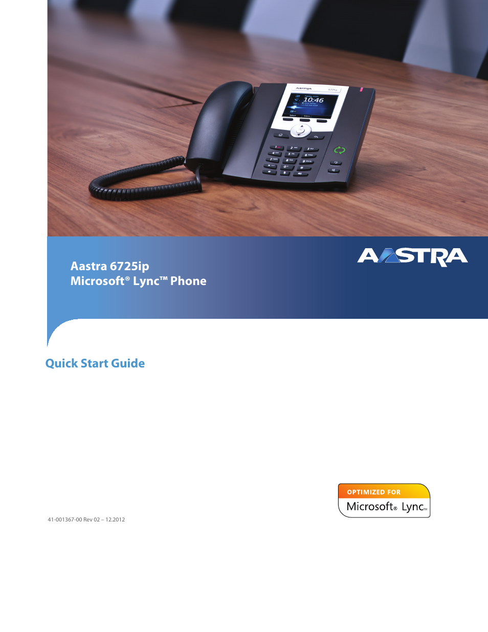 AASTRA 6725ip Quick Start Guide EN User Manual | 9 pages