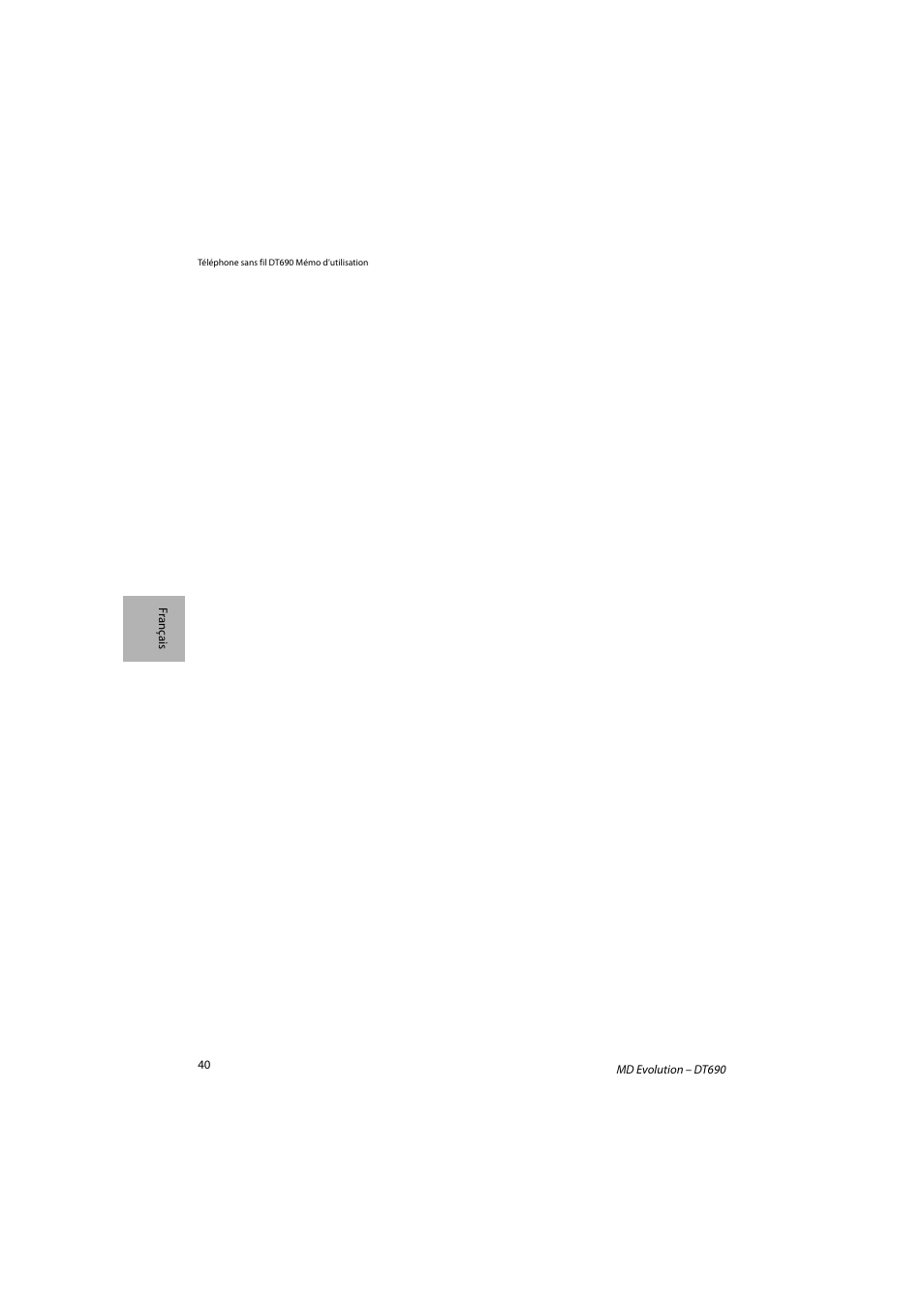 AASTRA DT690 for MD Evolution Quick Reference Guide User Manual | Page 40 / 80