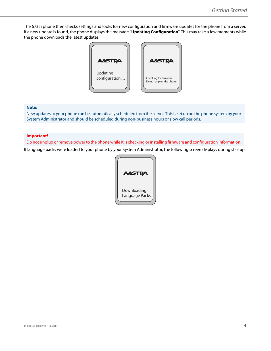 Getting started | AASTRA 6735i User Guide EN User Manual | Page 11 / 220