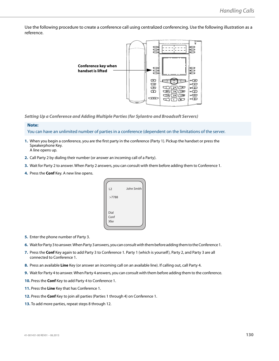 Handling calls | AASTRA 6735i User Guide EN User Manual | Page 137 / 220