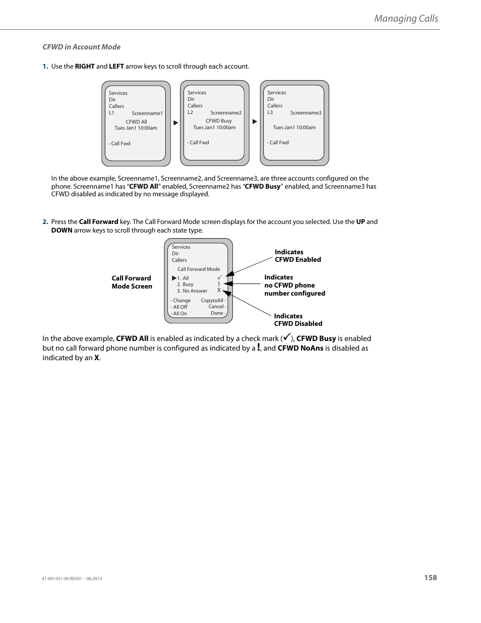 Managing calls | AASTRA 6735i User Guide EN User Manual | Page 165 / 220