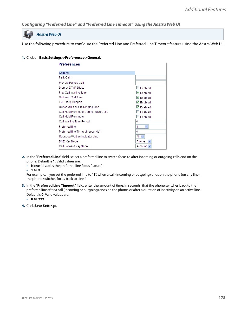 Additional features | AASTRA 6735i User Guide EN User Manual | Page 185 / 220