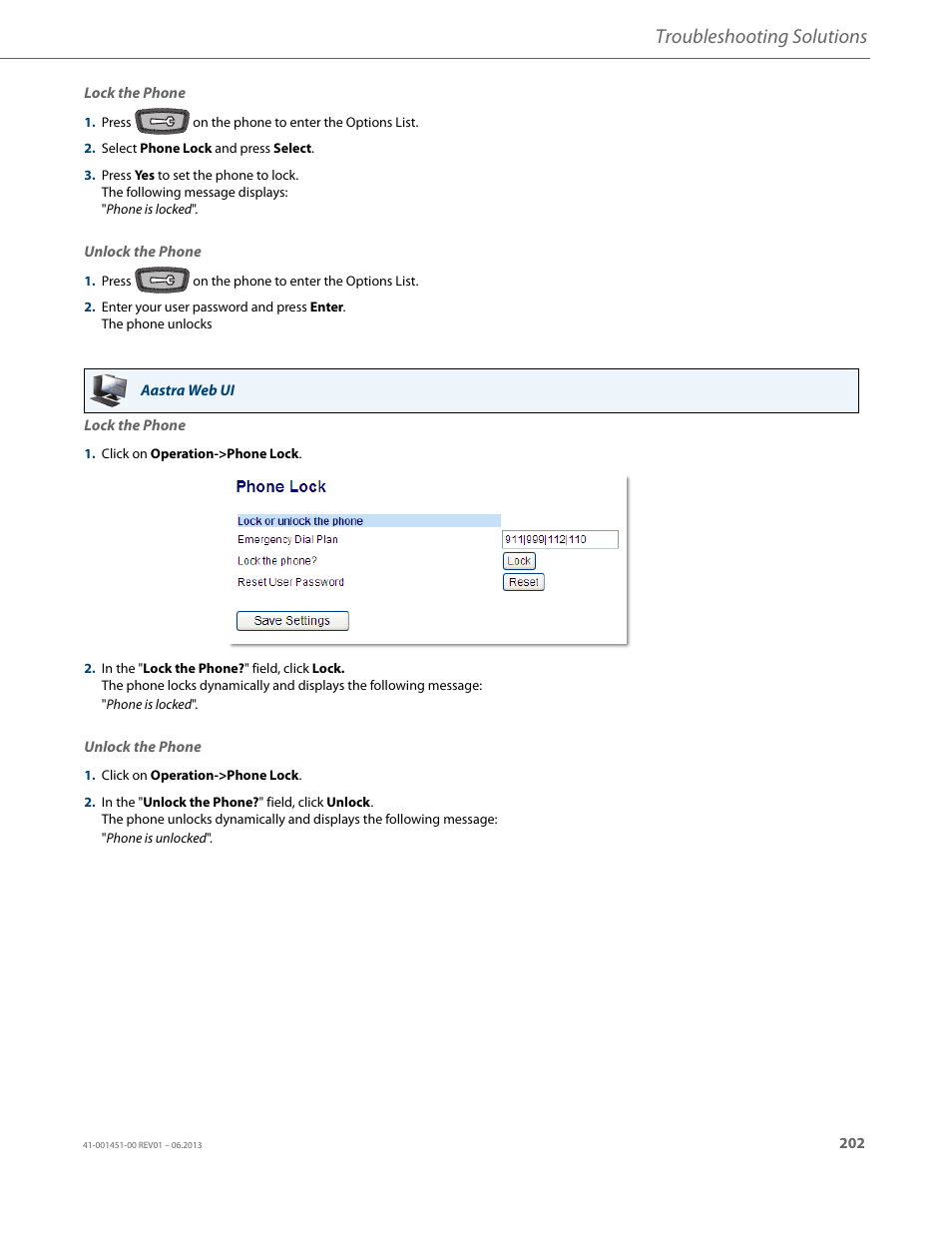 Troubleshooting solutions | AASTRA 6735i User Guide EN User Manual | Page 209 / 220