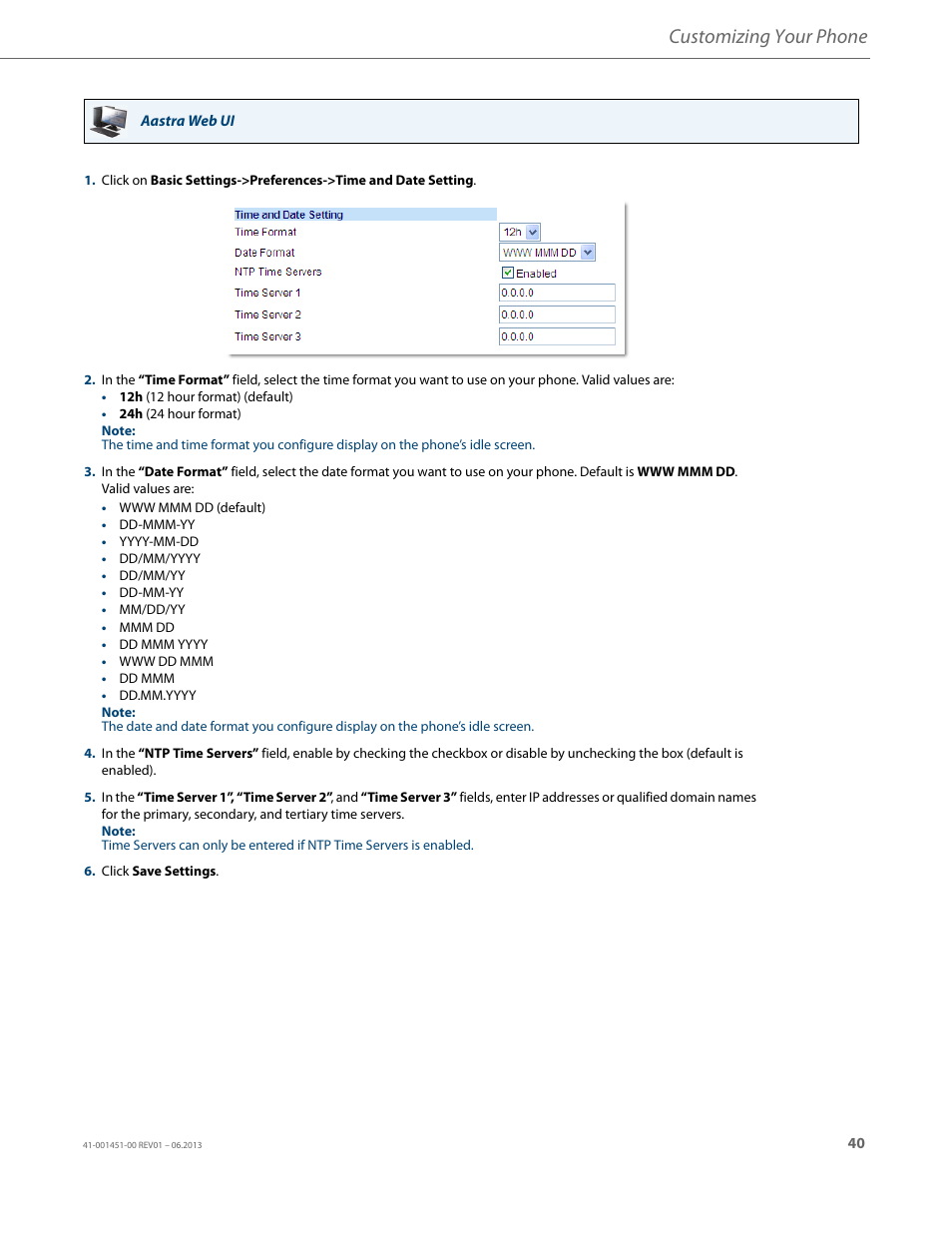 Customizing your phone | AASTRA 6735i User Guide EN User Manual | Page 47 / 220