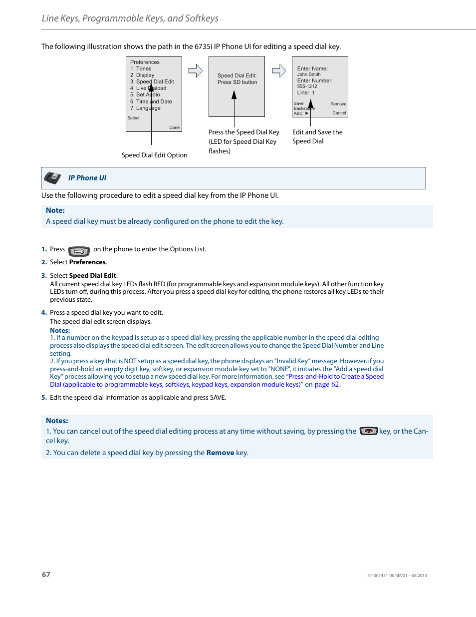 Line keys, programmable keys, and softkeys | AASTRA 6735i User Guide EN User Manual | Page 74 / 220
