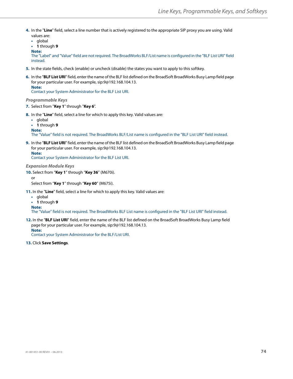 Line keys, programmable keys, and softkeys | AASTRA 6735i User Guide EN User Manual | Page 81 / 220