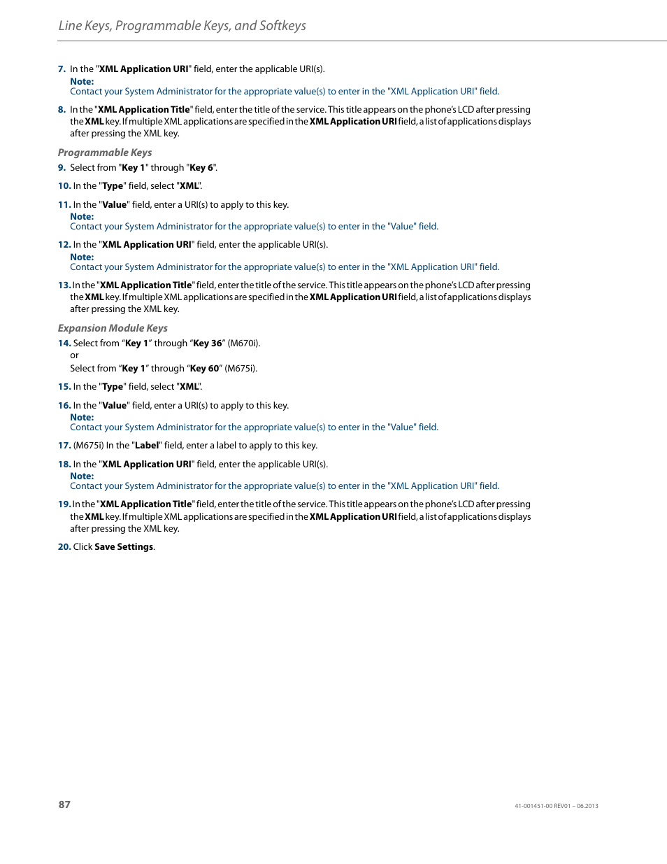 Line keys, programmable keys, and softkeys | AASTRA 6735i User Guide EN User Manual | Page 94 / 220