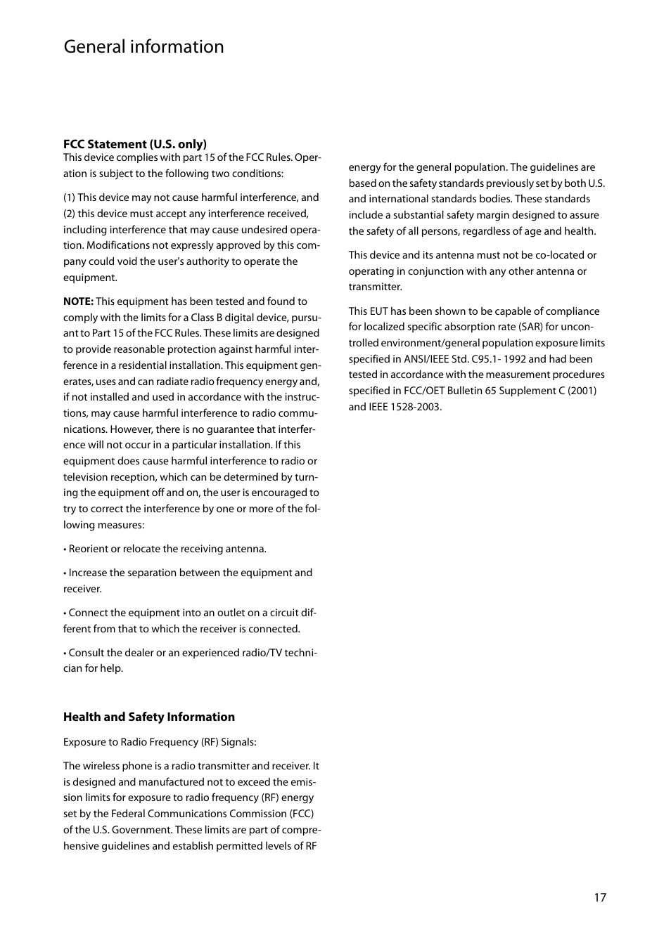General information | AASTRA 600d for SIP-DECT MX-ONE Quick User Guide EN User Manual | Page 17 / 19