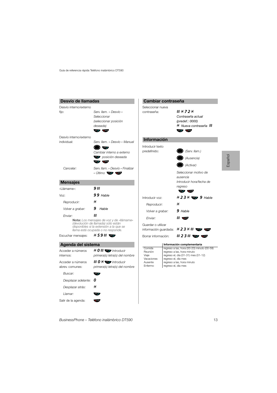AASTRA DT590 for BusinessPhone User Guide User Manual | Page 13 / 40