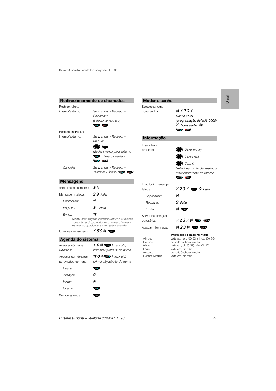 AASTRA DT590 for BusinessPhone User Guide User Manual | Page 27 / 40