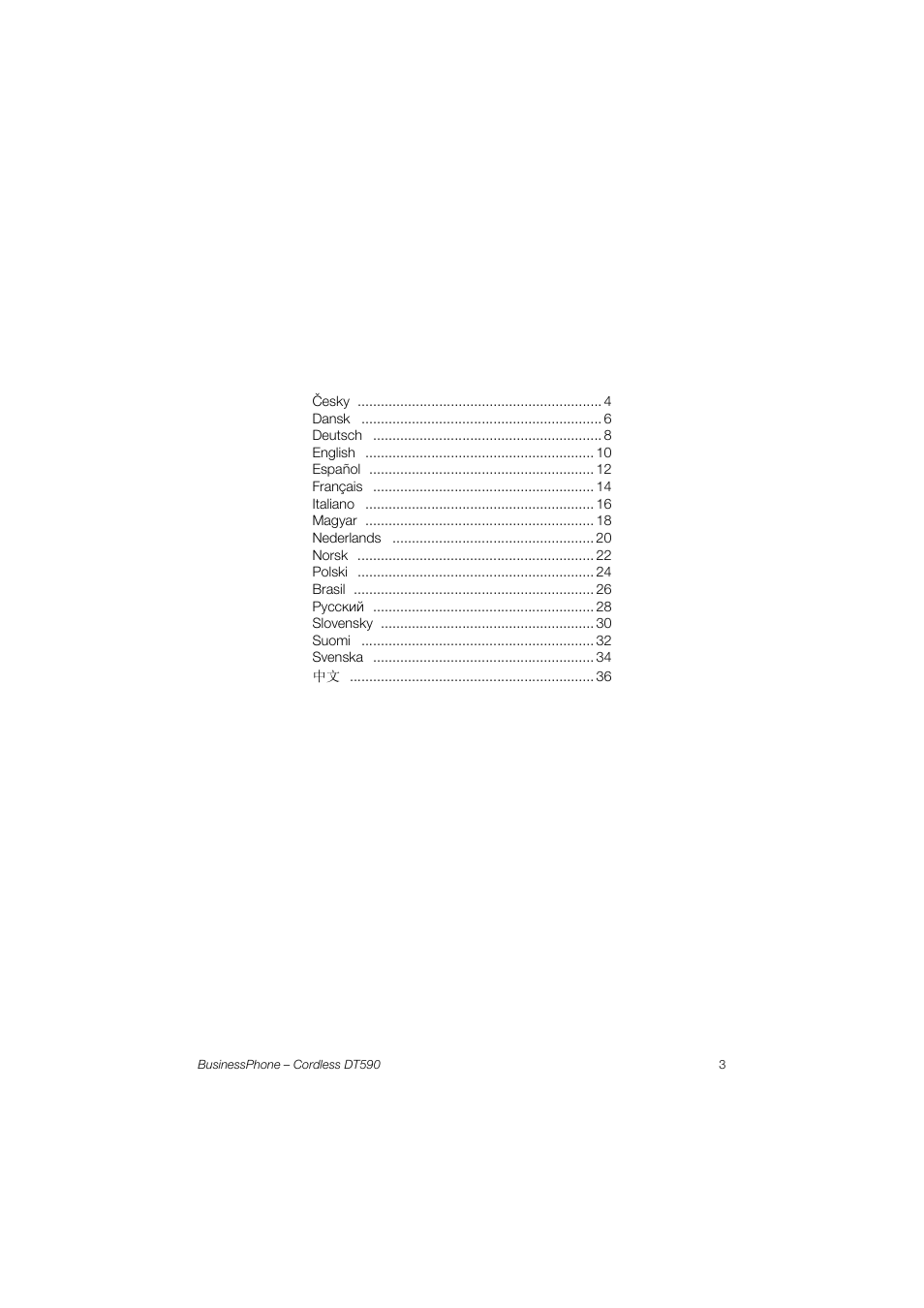 AASTRA DT590 for BusinessPhone User Guide User Manual | Page 3 / 40