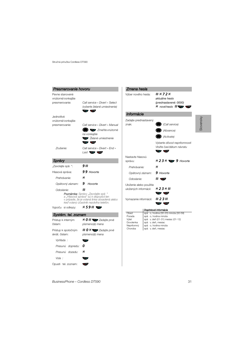 AASTRA DT590 for BusinessPhone User Guide User Manual | Page 31 / 40