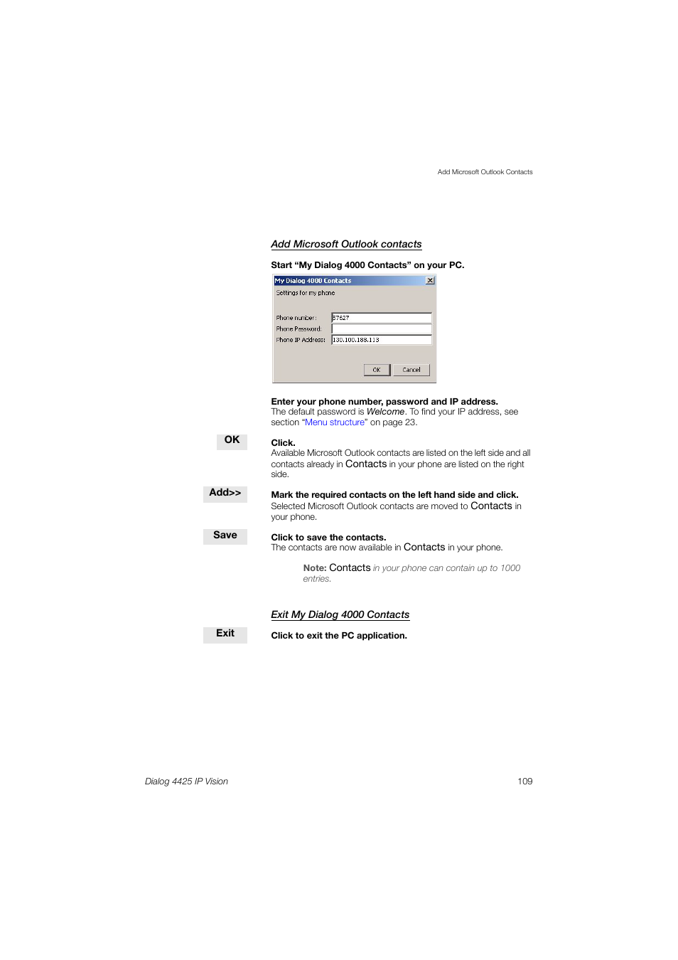 AASTRA 4425 IP Vision (SIP) for MX-ONE User Guide User Manual | Page 108 / 134