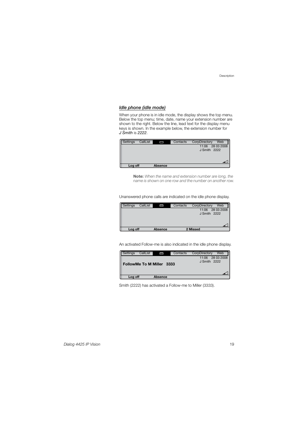 AASTRA 4425 IP Vision (SIP) for MX-ONE User Guide User Manual | Page 18 / 134