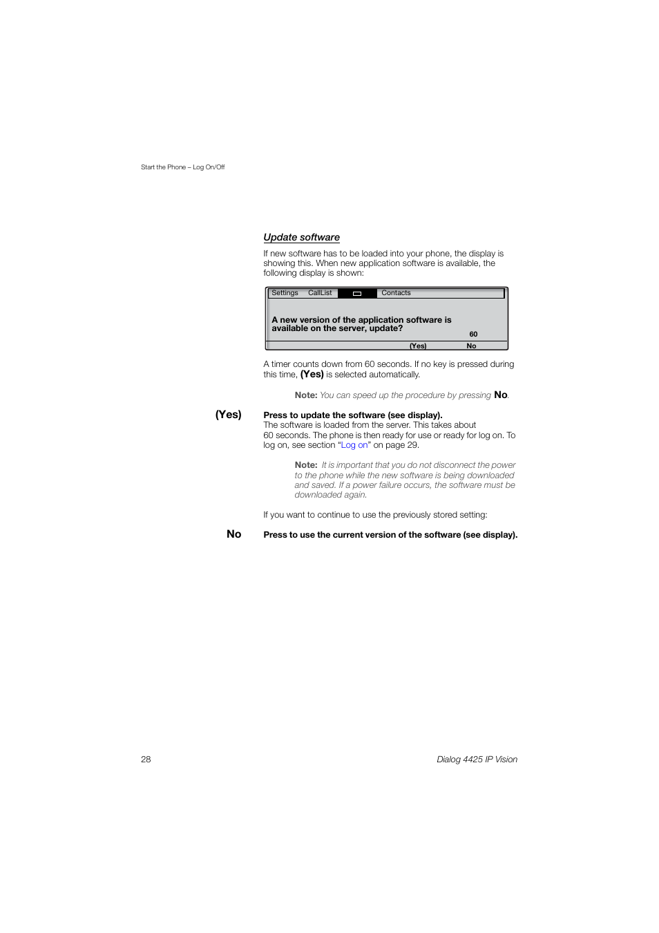 AASTRA 4425 IP Vision (SIP) for MX-ONE User Guide User Manual | Page 27 / 134