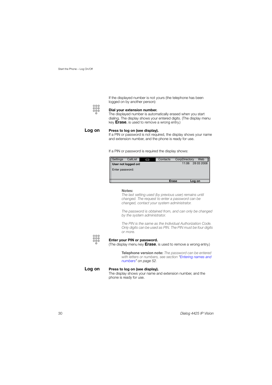 AASTRA 4425 IP Vision (SIP) for MX-ONE User Guide User Manual | Page 29 / 134