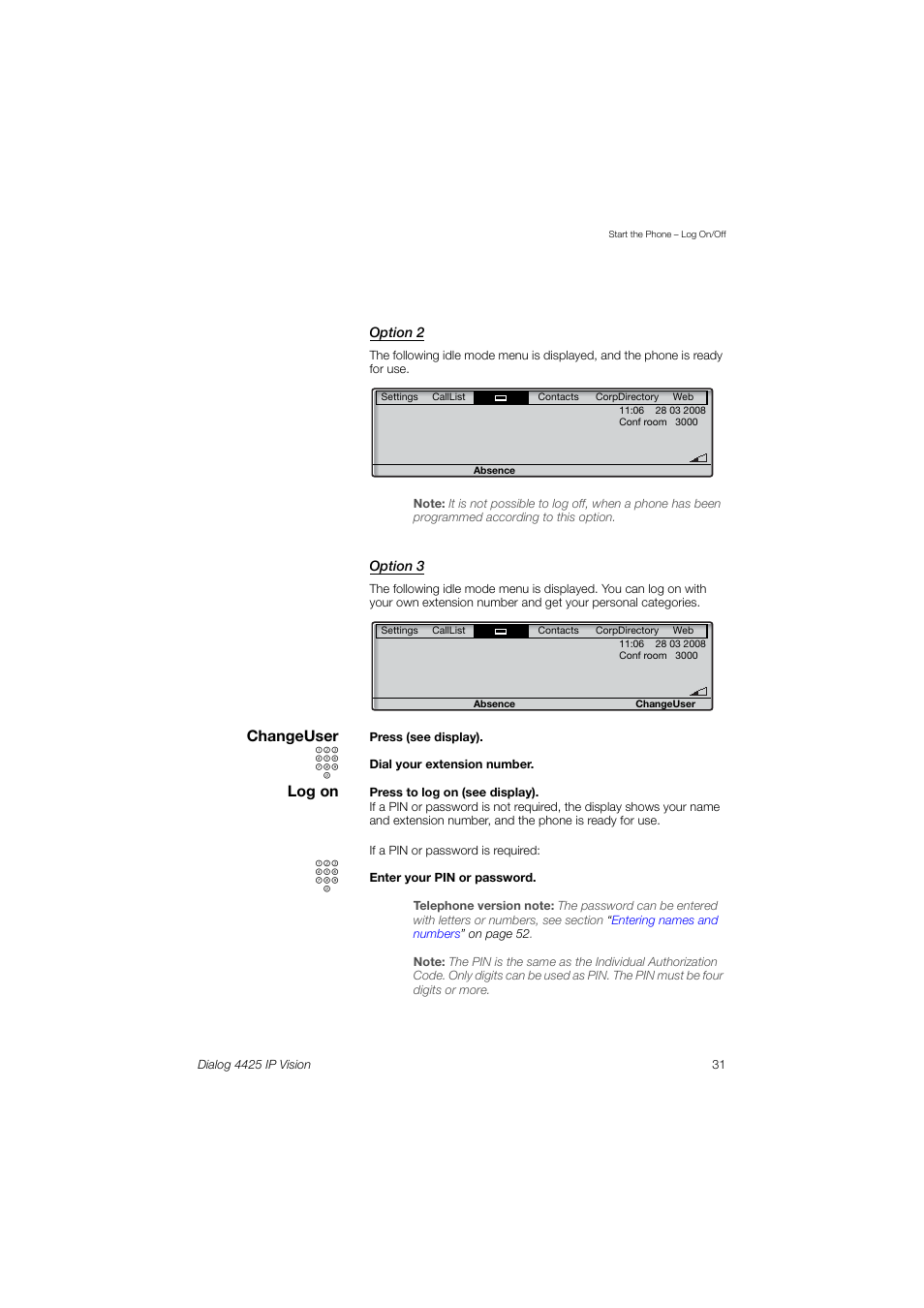 AASTRA 4425 IP Vision (SIP) for MX-ONE User Guide User Manual | Page 30 / 134