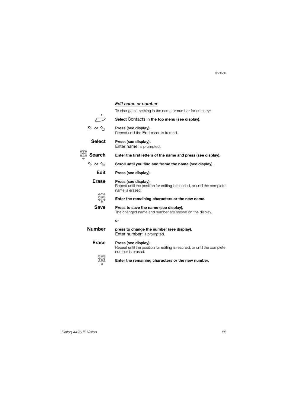 AASTRA 4425 IP Vision (SIP) for MX-ONE User Guide User Manual | Page 54 / 134