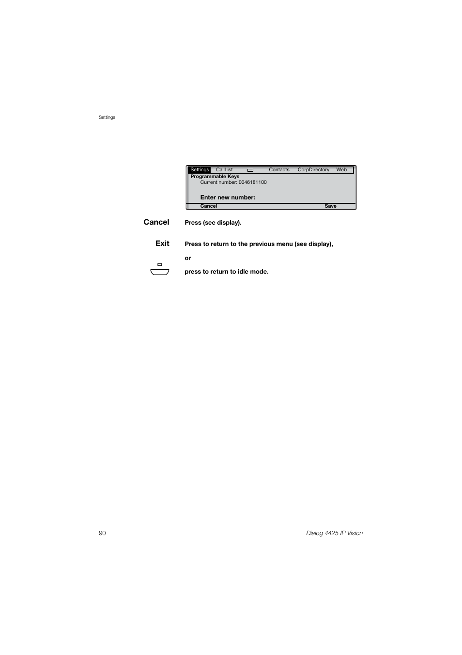 AASTRA 4425 IP Vision (SIP) for MX-ONE User Guide User Manual | Page 89 / 134