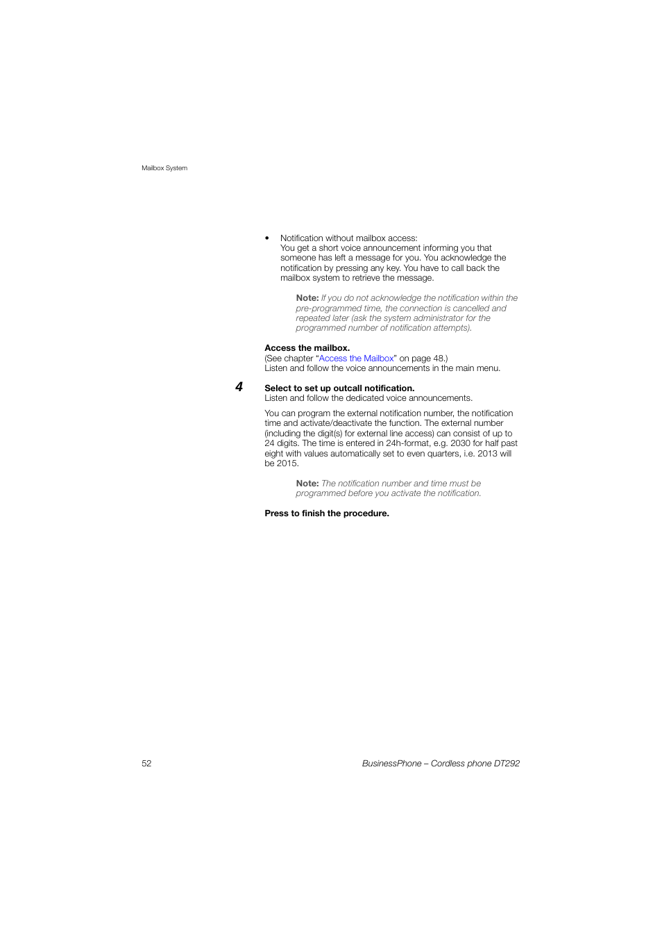 AASTRA DT292 for BusinessPhone User Guide EN User Manual | Page 52 / 121